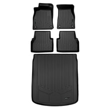 Load image into Gallery viewer, SMARTLINER Custom Fit All Weather Protection Black 2 Row Floor Liners &amp; Cargo Liner behind the 2nd Row Seats Compatible With 2020-2025 Audi A6/S6 (SA0557/B0557/D0557)