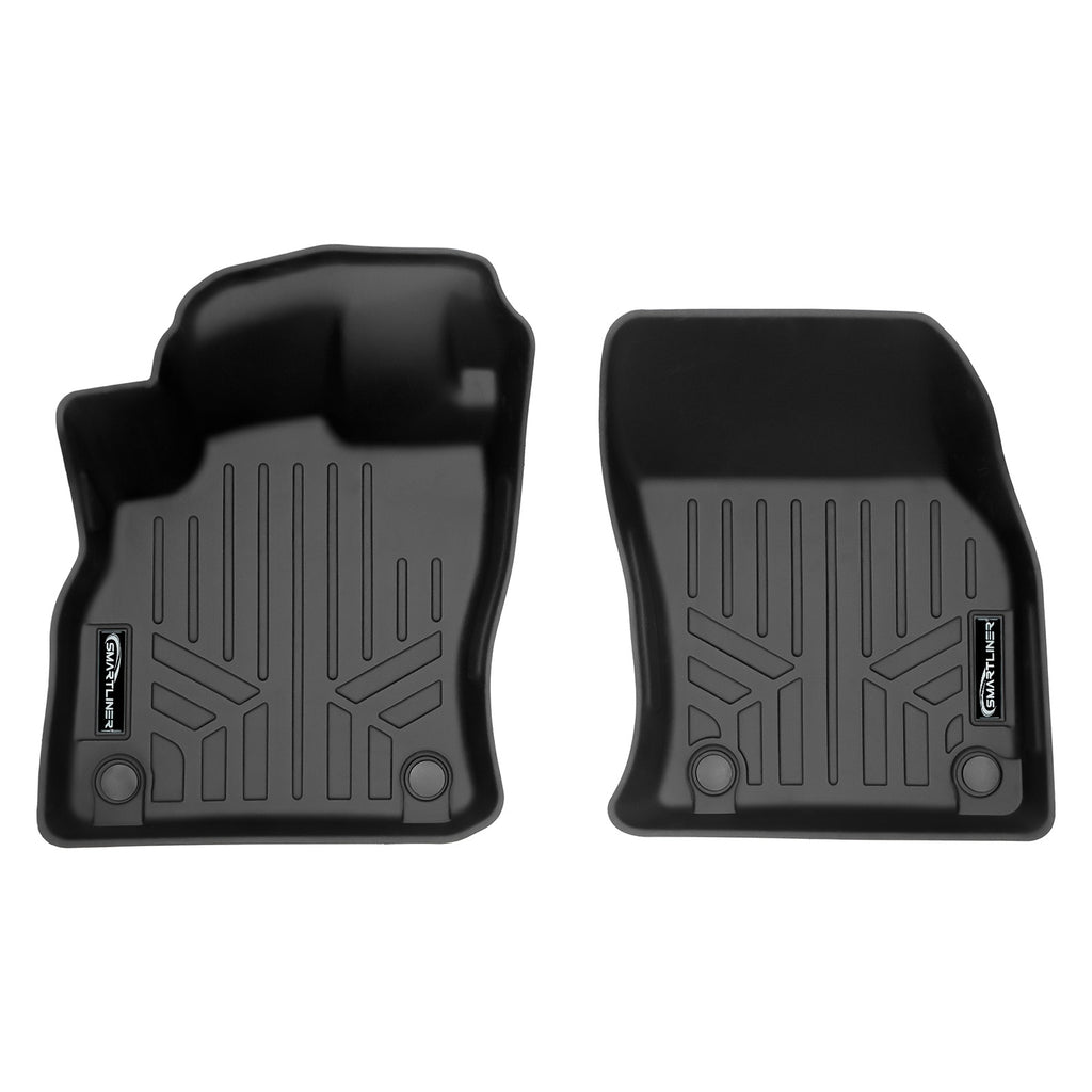 SMARTLINER Custom Fit All Weather Protection Black 1st Row Liners Compatible With 2019-2025 Audi Q3 (SA0493)