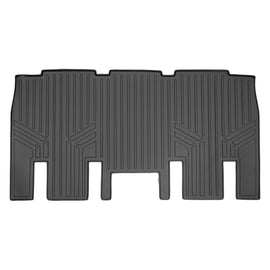 SMARTLINER Custom Fit Floor Mats 2nd Row Liner Black Compatible With 2017-2024 Chrysler Pacifica 8 Passenger Models Only (SB0232)