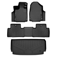 Load image into Gallery viewer, SMARTLINER Custom Fit All Weather Protection Black 2 Row Floor Liners &amp; Cargo Liner behind the 3rd Row Seats Compatible With 2022-2025 Acura MDX (SA0581/B0581/E0581)