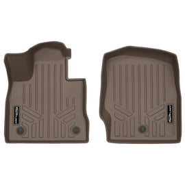 SMARTLINER Custom Fit 1st Row Tan Floor Mat Liner Set Compatible With 2020-2023 Ford Explorer (SA1423)
