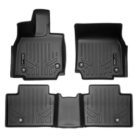 SMARTLINER Custom Fit All Weather Protection Black 2 Row Floor Liners Compatible With 2023-2025 Toyota Crown (SA0694/B0694)