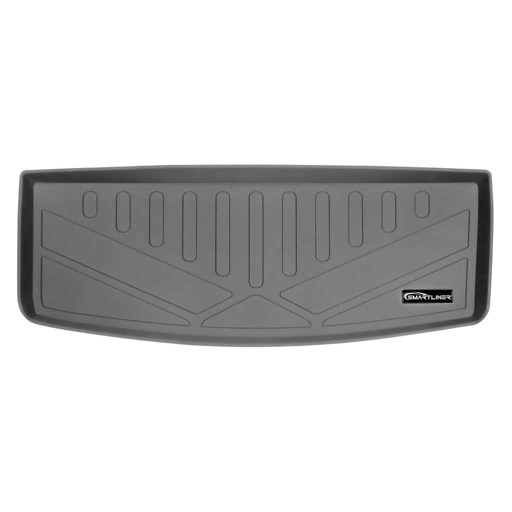 SMARTLINER Cargo Trunk Liner Floor Mat Behind 3rd Row Seat Grey Compatible With 2017-2021 GMC Acadia with 3rd Row Seats - No All Terrain (SE2230)