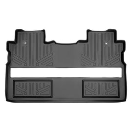 SMARTLINER Custom Fit Floor Mats 2nd Row Liner Black Compatible With 2017-2024 Honda Ridgeline Crew Cab (SB0240)