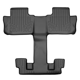 SMARTLINER Custom Fit Floor Mats 2nd and 3rd Row Liner Black Compatible With 2017-2021 GMC Acadia with 2nd Row Bucket Seats (SB0230)