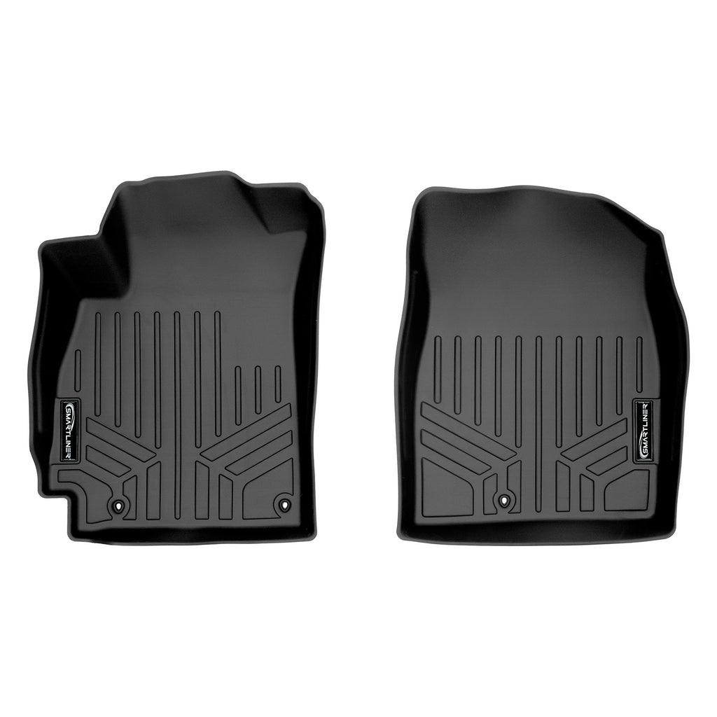 SMARTLINER Custom Fit All Weather Protection Black 1st Row Liners Compatible With 2019-2022 Hyundai Veloster / Veloster N (SA0406)