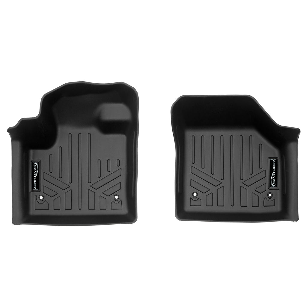 SMARTLINER All Weather Protection Custom Fit Black 1st Row Floor Mat Liner Set Compatible With 2020-2023 Land Rover Discovery Sport (SA0701)