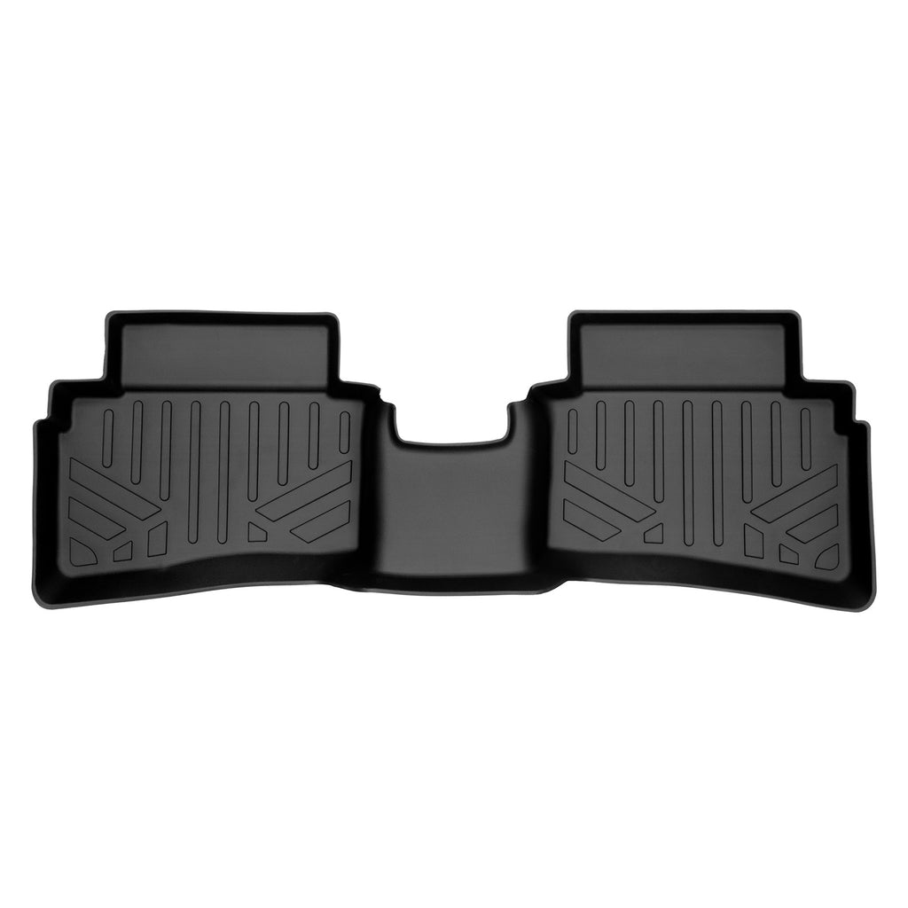 SMARTLINER All Weather Custom Fit Floor Mats 2nd Row Liner Black Compatible With 2020-2024 Hyundai Venue (SB0492)