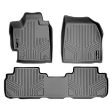 Load image into Gallery viewer, SMARTLINER Custom Fit Floor Mats 2 Row Liner Set Grey Compatible With 2008-2013 Toyota Highlander Non Hybrid (SA2038/B2037)