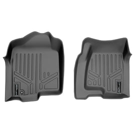 SMARTLINER Floor Mats Liner Grey Compatible With 1999-2007 Silverado/Sierra 1500/2500/3500 / 2000-2006 Tahoe/Yukon/Suburban/Yukon XL (SA2178)