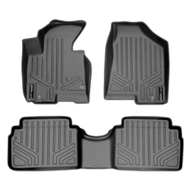 SMARTLINER Custom Fit Floor Mats 2 Row Liner Set Grey Compatible With 2011-2013 Kia Sportage / 2010-2013 Hyundai Tucson (SA2056/B2056)
