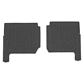 SMARTLINER All Weather Custom Fit Floor Mats 2nd Row Liner Black Compatible With 2019-2021 Polaris Ranger Crew 1000 (UB0102)
