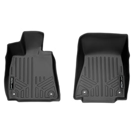 SMARTLINER Floor Mats 1st Row Liner Set Black Compatible With 2014-2021 Lexus IS Sedan RWD / 2015-2021 RC F (SA0138)