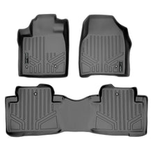 Load image into Gallery viewer, SMARTLINER Custom Fit Floor Mats 2 Row Liner Set Grey Compatible With 2009-2015 Honda Pilot (SA2036/B2036)