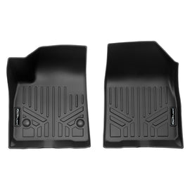 SMARTLINER Custom Fit Floor Mats 3 Row Liner Set Black Compatible With 2020-2025 Cadillac XT6 with 2nd Row Bucket Seats (SA0230-R/B0230-R)