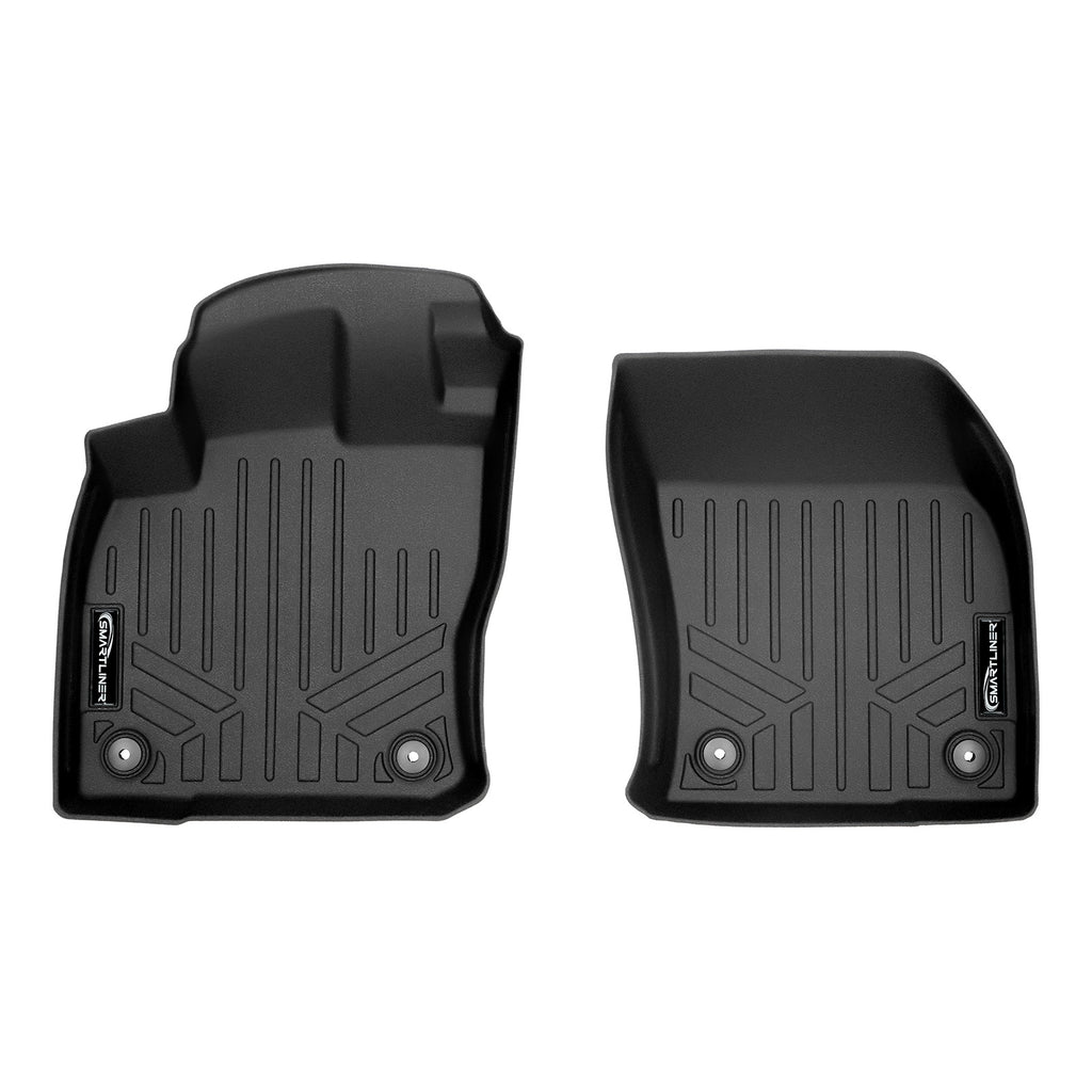 SMARTLINER Custom Fit Floor Mats 1st Row Liner Set Black Compatible With 2018-2023 Volkswagen Tiguan - All Models (SA0270)