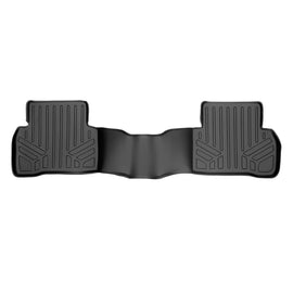 SMARTLINER Custom Fit Floor Mats 2nd Row Liner Black Compatible With 2015-2021 Mercedes Benz C Class Sedan Only (SB0165)