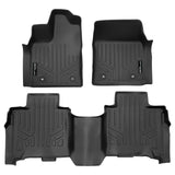 SMARTLINER Custom Fit All Weather Protection Black 2 Row Floor Mat Liner Set Compatible With 2023-2024 Toyota Sequoia (SA0699/B0699)