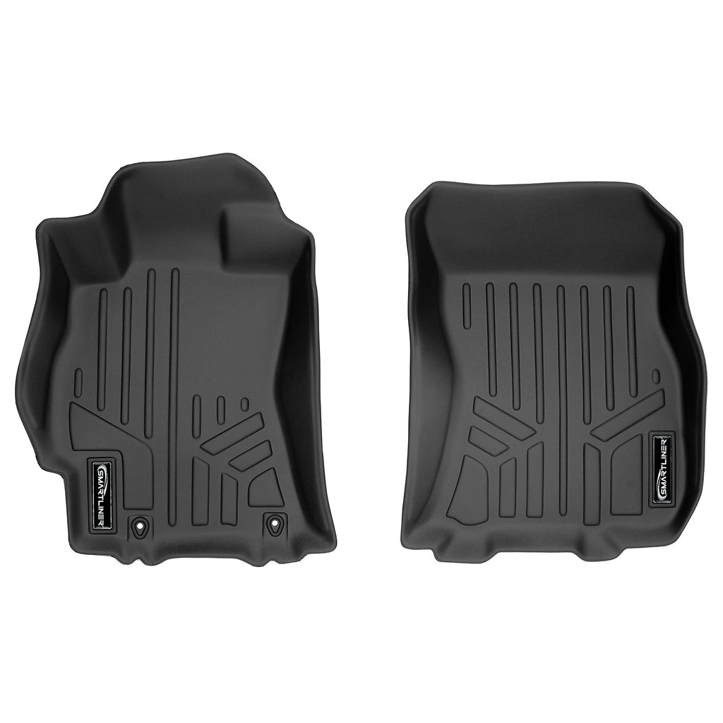 SMARTLINER Custom Fit Floor Mats 1st Row Liner Set Black Compatible With 2010-2014 Subaru Outback/Legacy Automatic Transmission (SA0088)