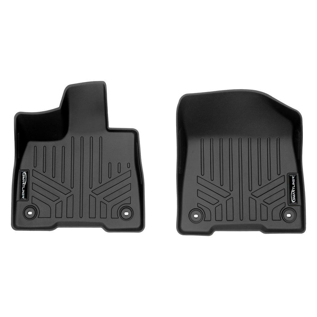 SMARTLINER All Weather Custom Fit Floor Mats 1st Row Liner Set Black Compatible With 2021-2023 Toyota Sienna (SA0552)