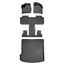 Load image into Gallery viewer, SMARTLINER Floor Mats 3 Rows and Cargo Liner Behind 2nd Row Set Compatible With 2018-2022 Chevrolet Traverse with 2nd Row Bucket Seats (SA0343/B0345/D0343)