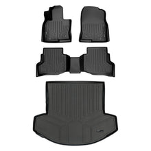 Load image into Gallery viewer, SMARTLINER Custom Fit All Weather Protection Black 2 Row Floor Liners &amp; Cargo Liner behind the 2nd Row Seats Compatible With 2016-2023 Mazda CX-9 (SA0257/B0257/D0257)
