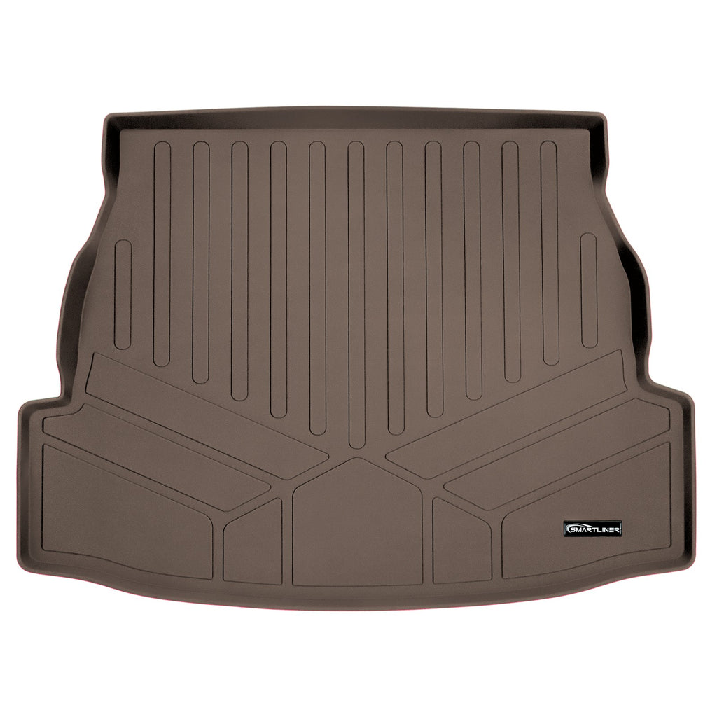 SMARTLINER All Weather Custom Fit Cargo Liner Trunk Floor Mat Tan Compatible With 2019-2023 Toyota RAV4 - All Models (SD1418)