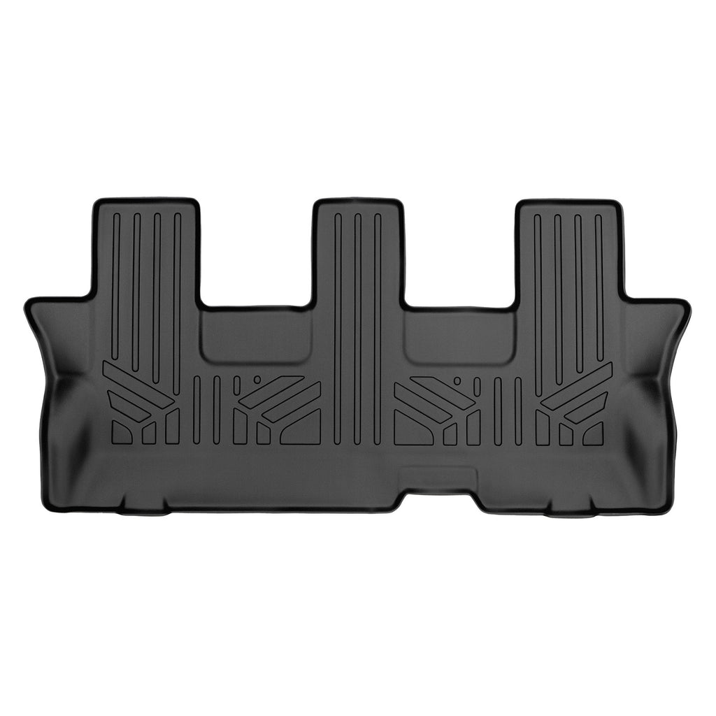 SMARTLINER Custom Fit Floor Mats 3rd Row Liner Black Compatible With 2008-2022 Toyota Sequoia (SC0272)