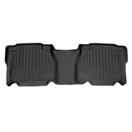 SMARTLINER Custom Fit Floor Mats 2nd Row Liner Black Compatible With 2007-2013 Toyota Tundra CrewMax Cab (SB0022)