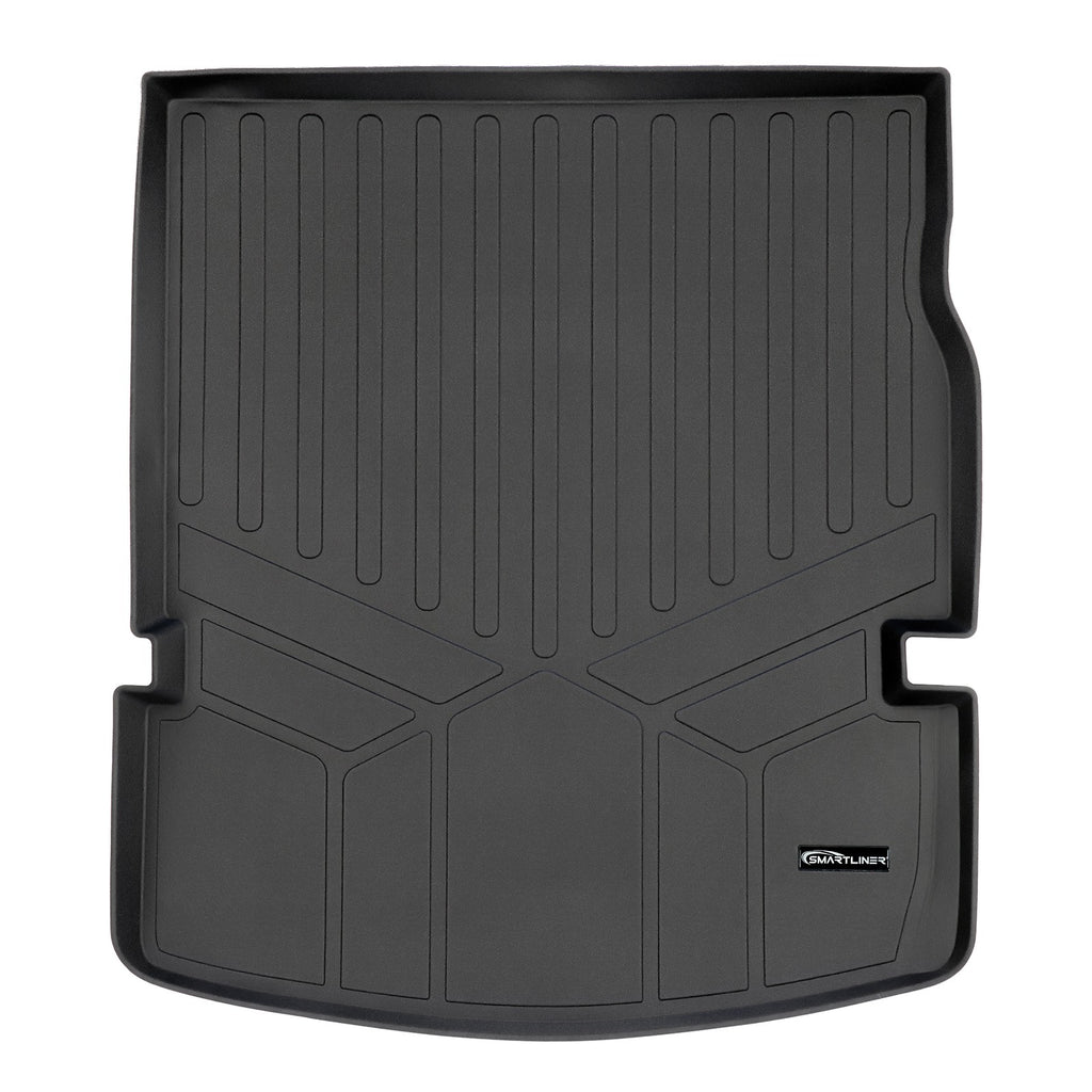 SMARTLINER All Weather Custom Fit Cargo Trunk Liner Floor Mat Behind 2nd Row Black Compatible With 2011-2021 Dodge Durango (SD0113)