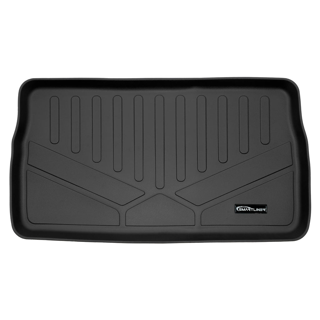 SMARTLINER Cargo Trunk Liner Floor Mat Behind 3rd Row Seat Black Compatible With 2008-2020 Grand Caravan / 2008-2016 Town Country (SD0046)