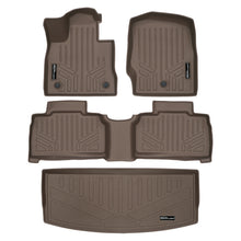 Load image into Gallery viewer, SMARTLINER 2 Row Tan Floor Mats &amp; Cargo Liner Behind 3rd Row Compatible With 2020-2023 Explorer (SA1423/B1423/E1423)