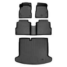 Load image into Gallery viewer, SMARTLINER Custom Fit Floor Mats 2 Rows and Cargo Liner Trunk Set Black Compatible With 2018-2023 Nissan Kicks (SA0376/B0376/D0376)