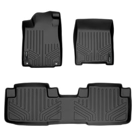 SMARTLINER Custom Fit Floor Mats 2 Row Liner Set Black Compatible With 2012-2016 Honda CR-V - All Models (SA0106/B0106)