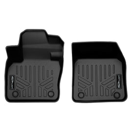 SMARTLINER Custom Fit All Weather 1st Row Black Floor Mat Liner Set Compatible With 2019-2022 Volvo XC40 (SA0588)