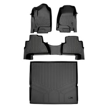 Load image into Gallery viewer, SMARTLINER Custom Fit Floor Mats 2 Rows and Cargo Liner Behind 2nd Row Set Black Compatible With 2015-2020 Cadillac Escalade (SA0136/B0163/D0153)