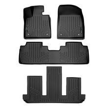 Load image into Gallery viewer, SMARTLINER All Weather Custom Fit Black 3 Row Floor Mat Liner Set Compatible With 2018-2023 Lexus RX L/ RX L Hybrid (SA0222/B0222/C0595)