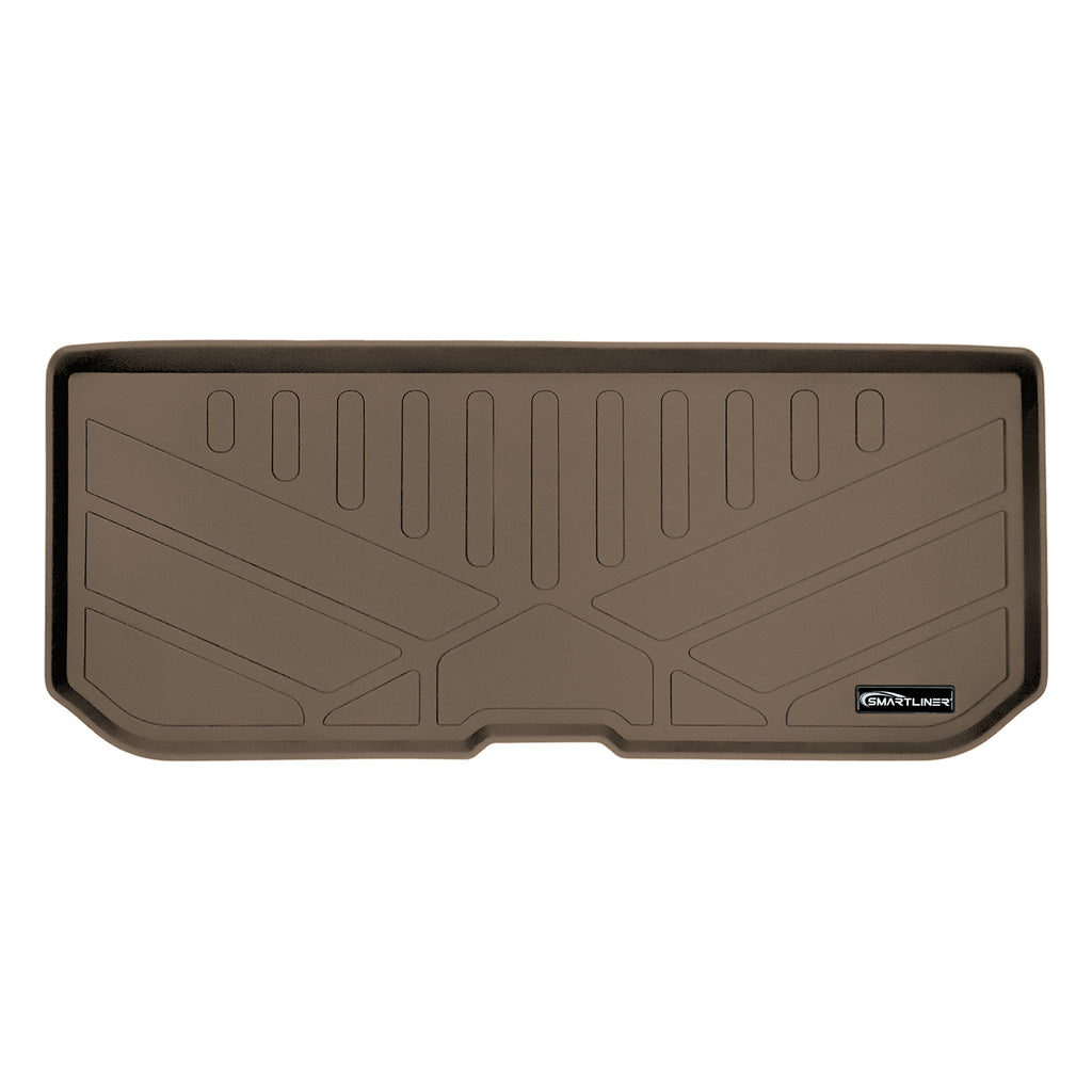 SMARTLINER Cargo Trunk Liner Floor Mat Behind 3rd Row Tan Compatible With 16-2022 Honda Pilot (SE1200)