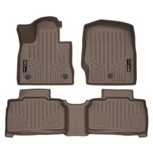 Load image into Gallery viewer, SMARTLINER All Weather Custom Fit 2 Row Tan Floor Mat Liner Set Compatible With 2020-2023 Ford Explorer (SA1423/B1423)