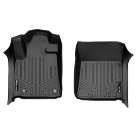 SMARTLINER Custom Fit Floor Mats 1st Row Liner Set Black Compatible With 2012-2019 Toyota Tundra and Sequoia (SA0108)