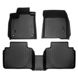 SMARTLINER Custom Fit All Weather Protection Black 2 Row Floor Liners Compatible With 2023-2025 Honda Accord (SA0692/B0692)