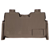 SMARTLINER Custom Fit Floor Mats 2nd Row Liner Tan Compatible With 2009-2014 Ford F-150 SuperCrew Cab (SB1028)