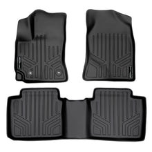Load image into Gallery viewer, SMARTLINER Floor Mats 2 Row Liner Set Black Compatible With 2014-2019 Toyota Corolla Automatic Transmission (SA0147/B0147)