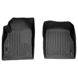 Smartliner Floor Mats 1st Row Liner Set Black Compatible With 2011-2015 Chevrolet Cruze / 2016 Cruze Limited (SA0098)