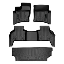 Load image into Gallery viewer, SMARTLINER All Weather Custom Fit 2 Row Floor Mats &amp; Cargo Liner Behind the 2nd Row Set Compatible With 2023-2024 Land Rover Defender 130 (SA0564/B0629/E0564)