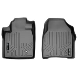 SMARTLINER Custom Fit Floor Mats 1st Row Liner Set Grey Compatible With 2009-2015 Honda Pilot (SA2036)