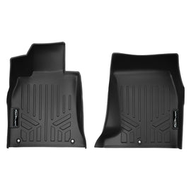 SMARTLINER Custom Fit All Weather 1st Row Black Floor Mat Liner Set Compatible With 2018-2023 Kia Stinger Models) (SA0685)