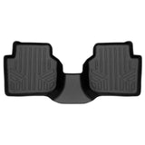SMARTLINER All Weather Custom Fit Black 2nd Row Floor Mat Liner Set Compatible With 2012-2022 Volkswagen Passat (SB0659)