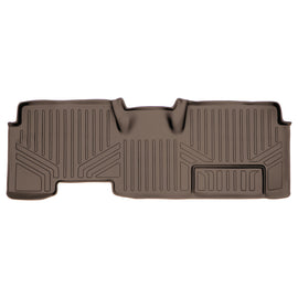 SMARTLINER Custom Fit Floor Mats 2nd Row Liner Tan Compatible With 2009-2014 Ford F-150 SuperCab with Flow Center Console Only (SB1027)