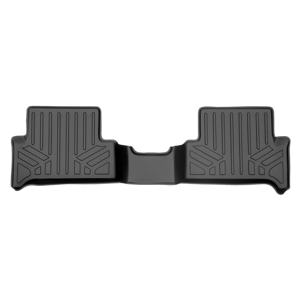 SMARTLINER Custom Fit Floor Mats 2nd Row Liner Black Compatible With 2015-2022 Chevy Colorado / GMC Canyon Extended Cab (SB0227)